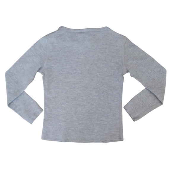 American Apparel kids t-shirt lot boys 4T red grey olive long sleeve 3 pc unisex - Picture 5 of 7